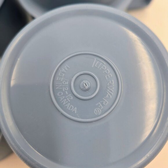 Vintage Tupperware Stacking Mugs 1312-12 Mug Cup Blue Read - Picture 6 of 9